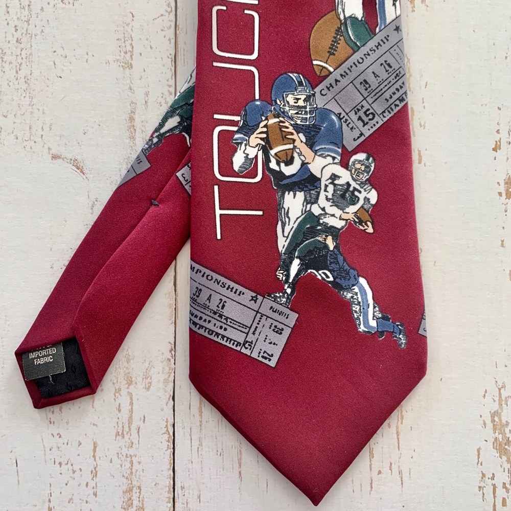 American Sports Men's Necktie Football Touchdown